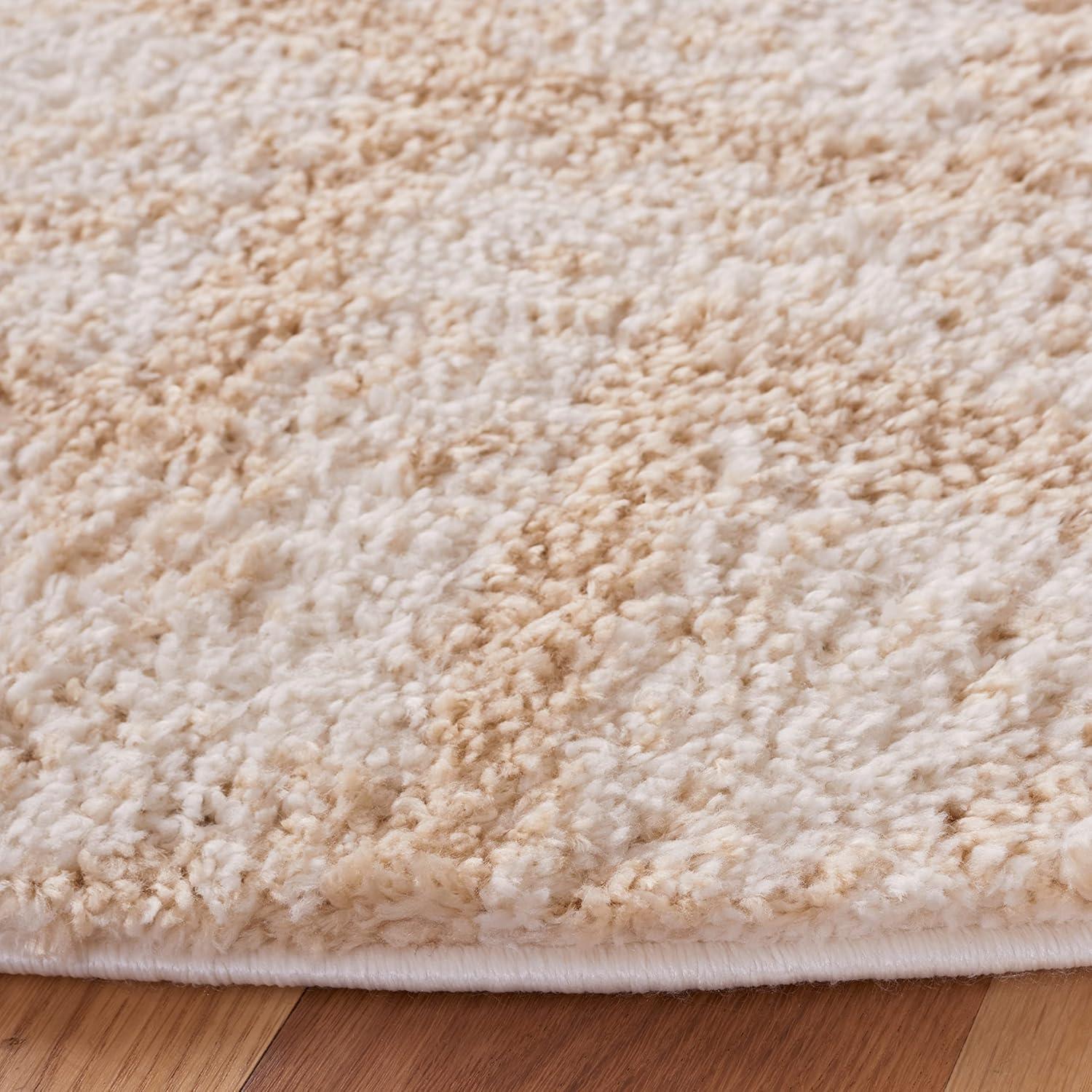 image:imageSAFAVIEH Area Rug 8x10 Berber Shag Collection Large Ivory amp Grey Moroccan Design NonShedding amp Easy Cleaning Plush Thick Pile Ideal for Living Room Bedroom Dining Space BER574GIvoryBeige
