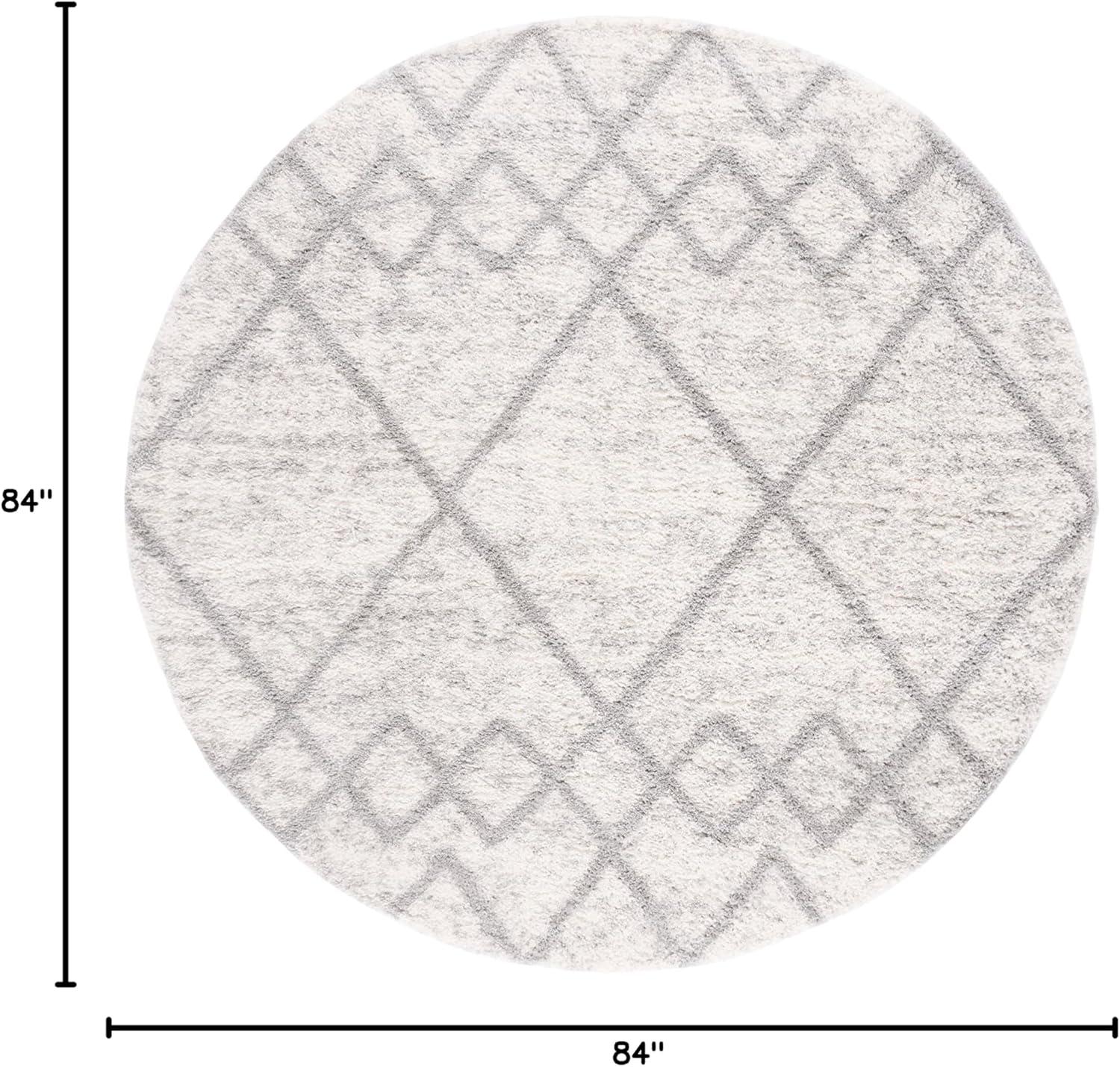 image:imageSAFAVIEH Area Rug 8x10 Berber Shag Collection Large Ivory amp Grey Moroccan Design NonShedding amp Easy Cleaning Plush Thick Pile Ideal for Living Room Bedroom Dining Space BER574GGreyIvory
