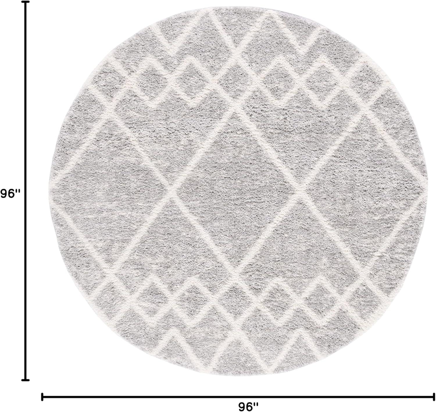 image:imageSAFAVIEH Area Rug 8x10 Berber Shag Collection Large Ivory amp Grey Moroccan Design NonShedding amp Easy Cleaning Plush Thick Pile Ideal for Living Room Bedroom Dining Space BER574GIvoryGrey
