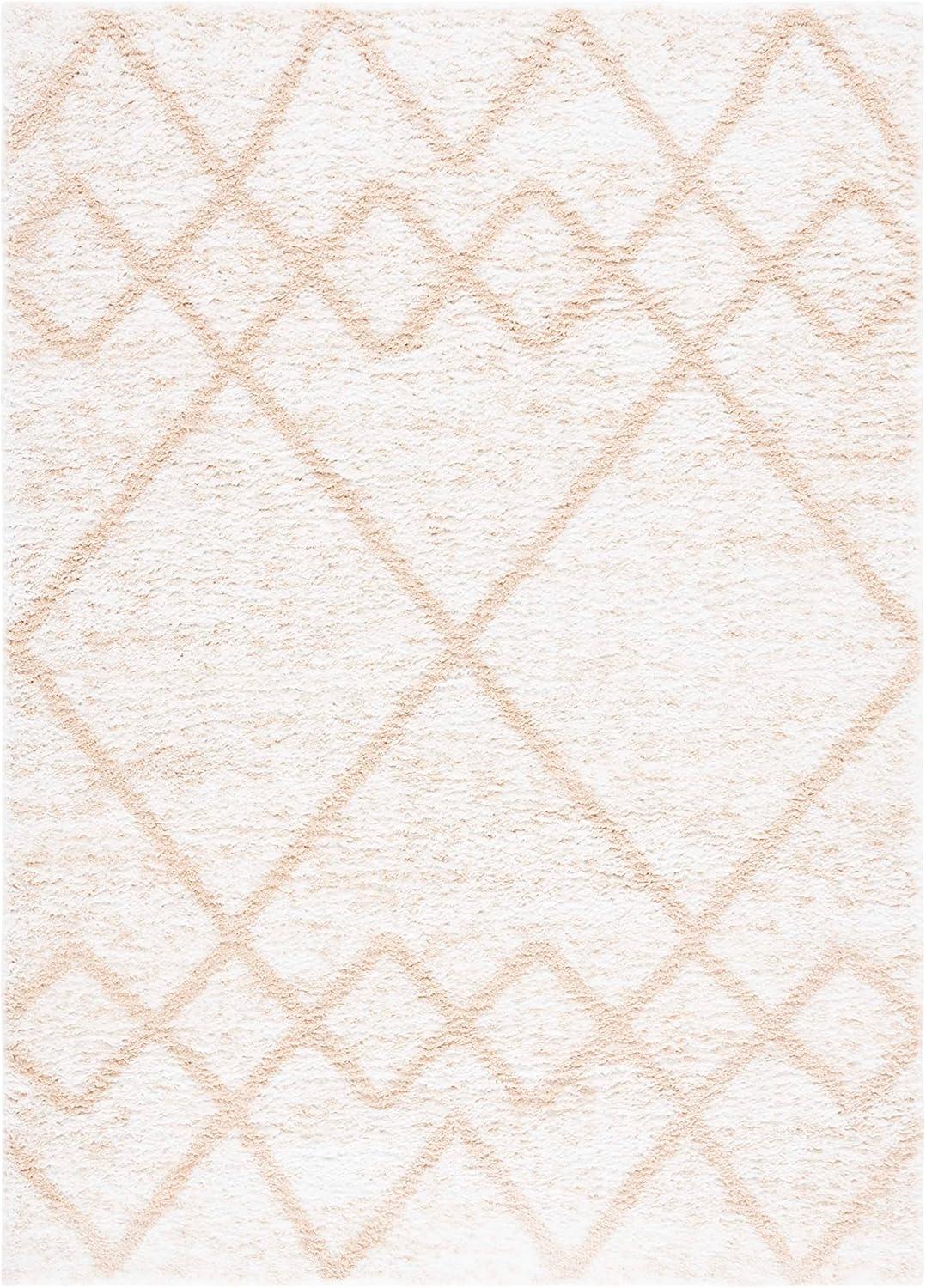 image:imageSAFAVIEH Area Rug 8x10 Berber Shag Collection Large Ivory amp Grey Moroccan Design NonShedding amp Easy Cleaning Plush Thick Pile Ideal for Living Room Bedroom Dining Space BER574GIvoryBeige