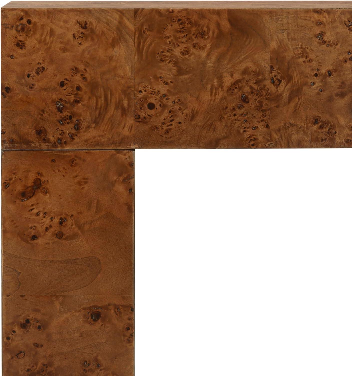 image:imageSAFAVIEH Couture Collection Betharose Walnut Burl Wood Console Table Modern Entryway amp Living Room Accent SFV2221AWalnut Burl