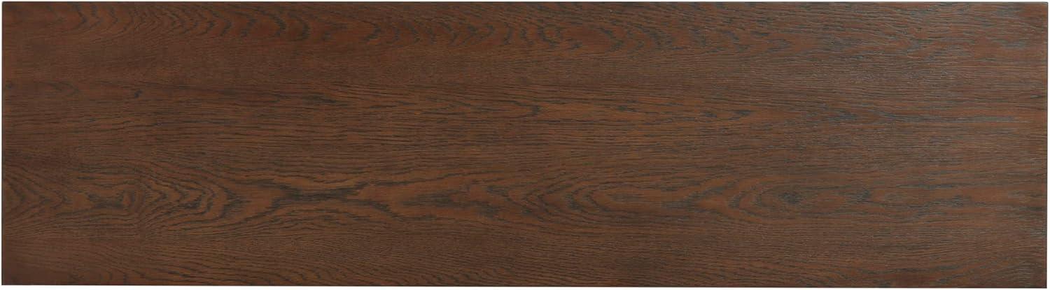 image:imageSAFAVIEH Couture Collection Claramay Walnut Cerused Oak Console Table Modern Wood Entryway amp Living Room Accent SFV2223BWalnut