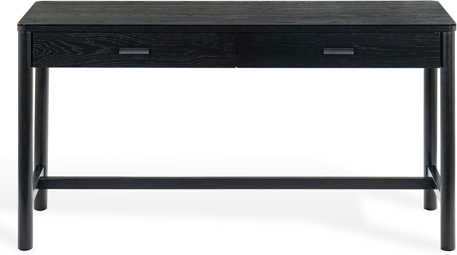 image:imageSAFAVIEH Couture Collection Jaylessa Natural 2Drawer Desk Modern Workspace with Storage SFV2217ABlack