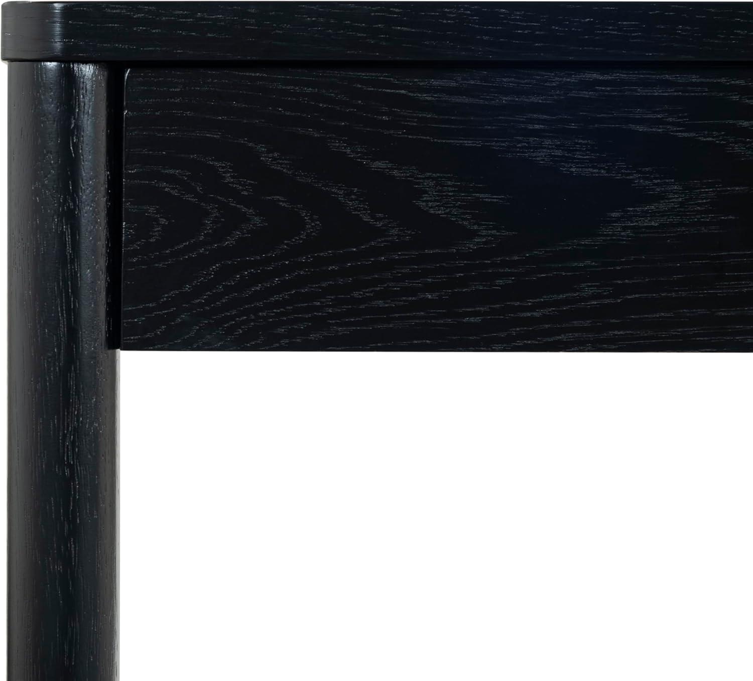 image:imageSAFAVIEH Couture Collection Jaylessa Natural 2Drawer Desk Modern Workspace with Storage SFV2217ABlack