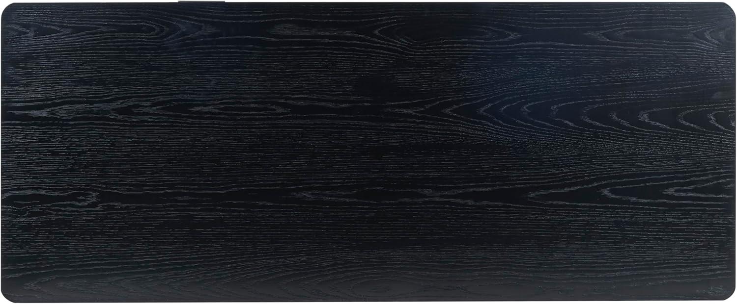 image:imageSAFAVIEH Couture Collection Jaylessa Natural 2Drawer Desk Modern Workspace with Storage SFV2217ABlack