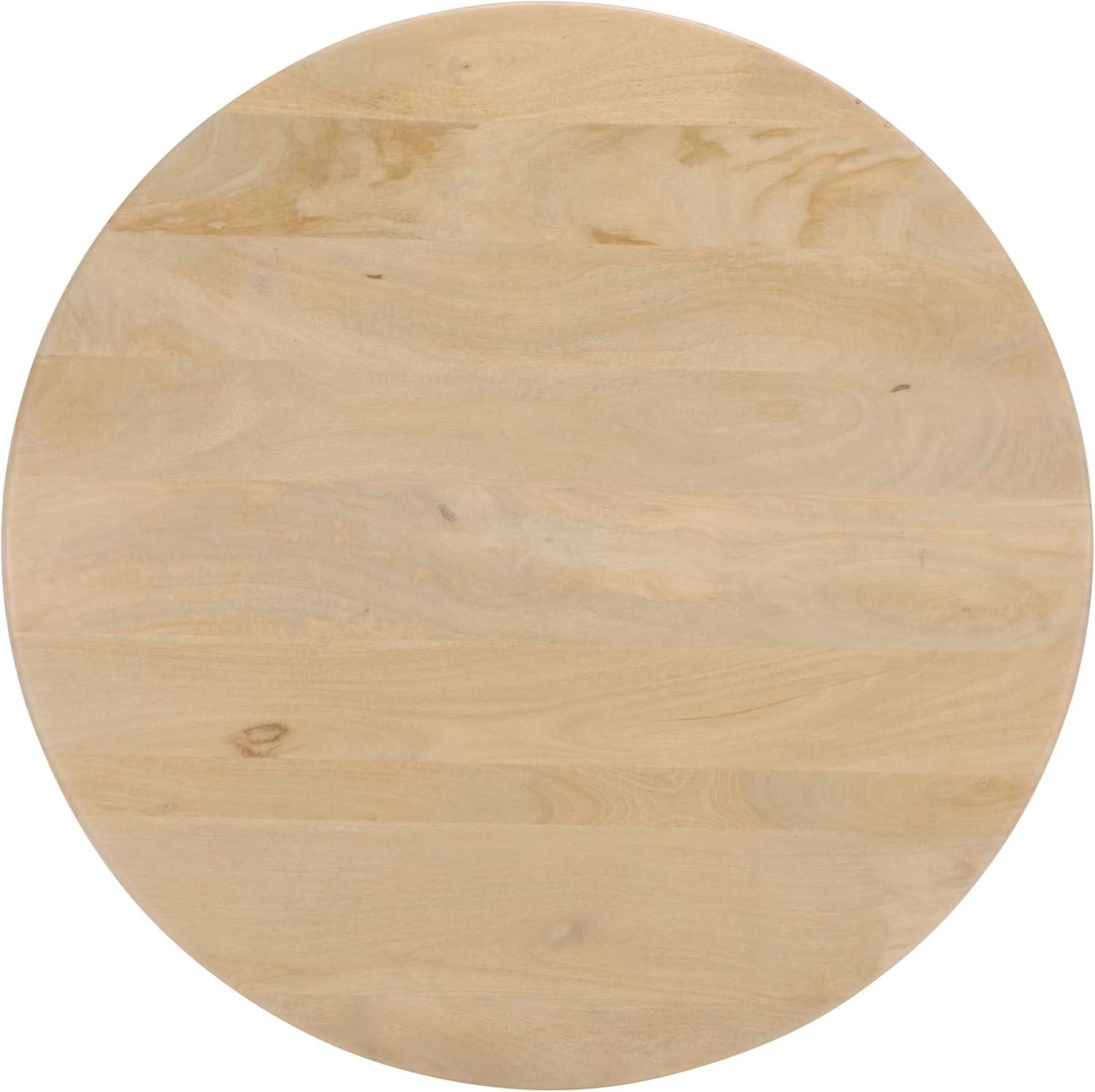 image:imageSAFAVIEH Couture Collection Veronica Scandinavian Natural amp White Lacquer 3Leg Round Coffee Table SFV5786ANaturalWhite