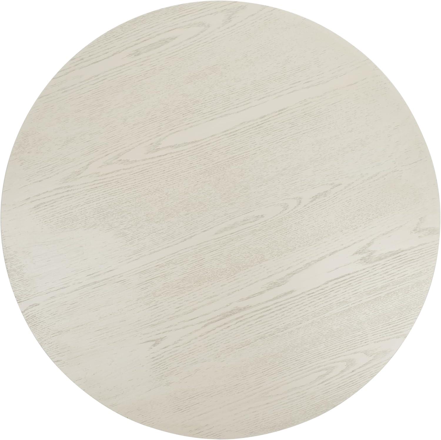 image:imageSAFAVIEH Couture Collection Julianna MidCentury Modern Black Round Coffee TableWhite Washed