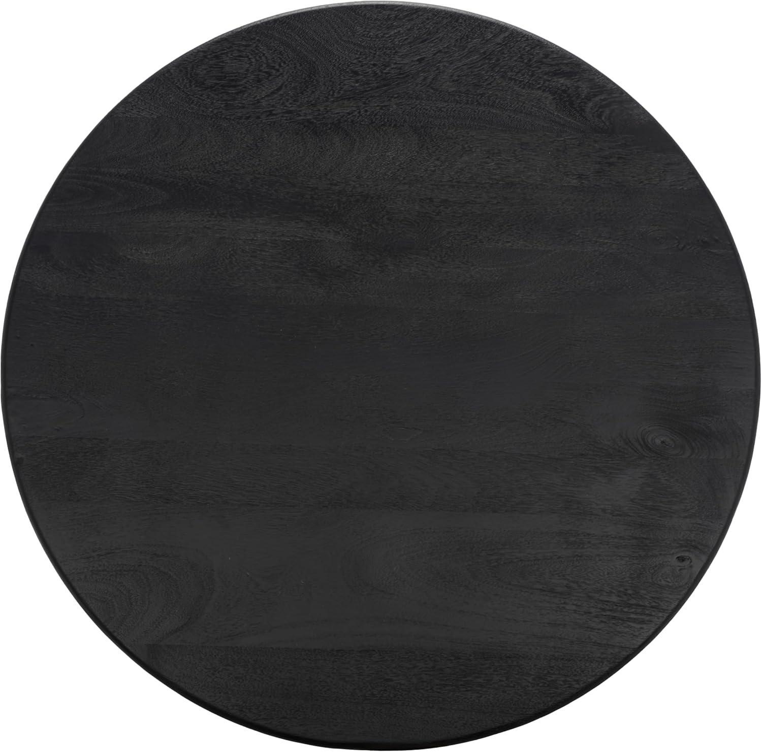 image:imageSAFAVIEH Couture Collection Madilynn Black Solid Wood Round Coffee TableBlack