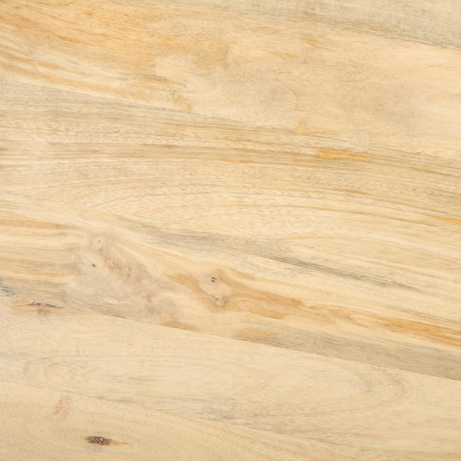 image:imageSAFAVIEH Couture Collection Madilynn Black Solid Wood Round Coffee TableNatural