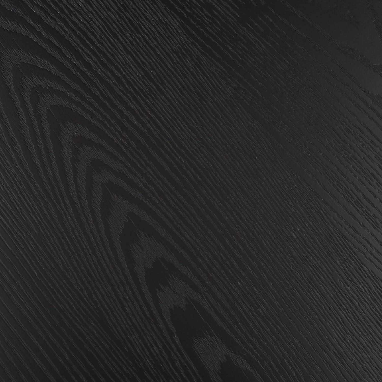 image:imageSAFAVIEH Couture Collection Sasha Medium Oak Veneer Accent TableBlack