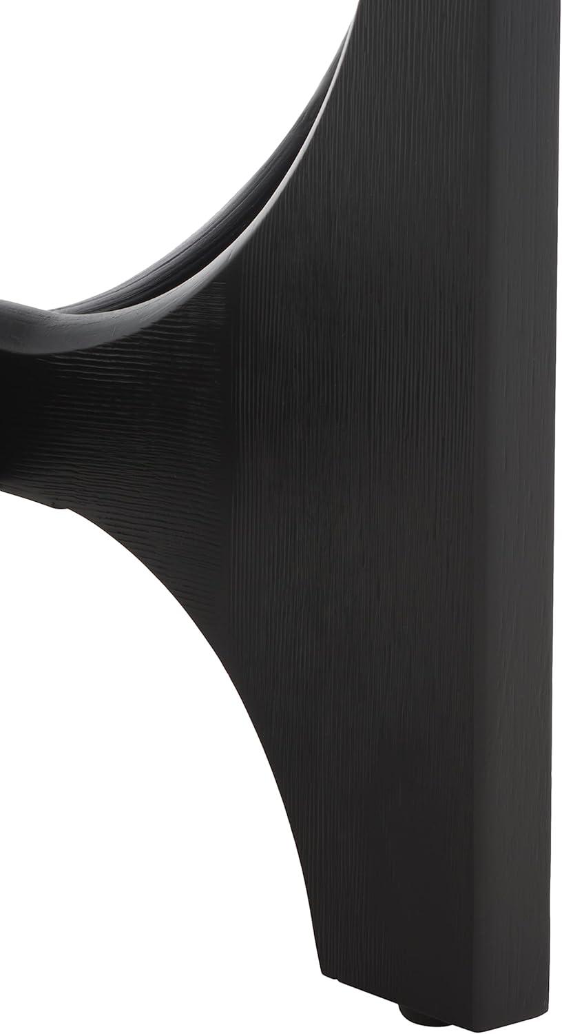 image:imageSAFAVIEH Couture Collection Sasha Medium Oak Veneer Accent TableBlack
