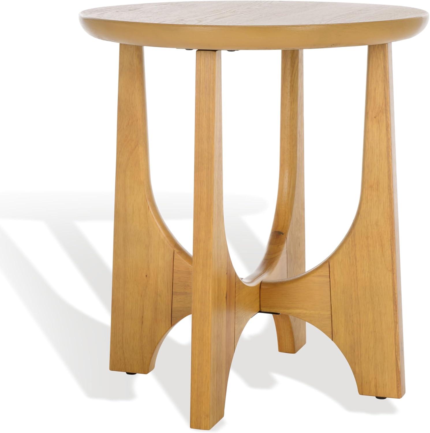 image:imageSAFAVIEH Couture Collection Sasha Medium Oak Veneer Accent TableNatural