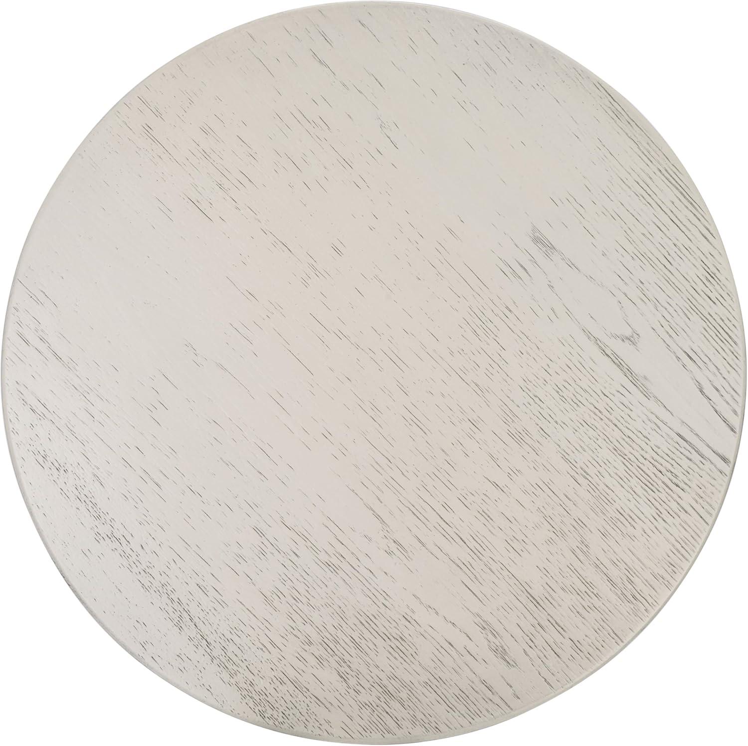 image:imageSAFAVIEH Couture Collection Sasha Medium Oak Veneer Accent TableWhite Washed