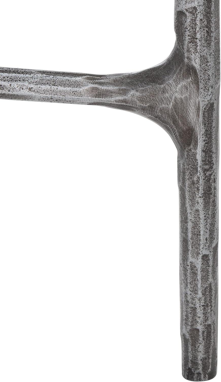 image:imageSAFAVIEH Couture Home Collection Jessa Brass MetalWhite Marble Top Round End Table Fully AssembledSilver