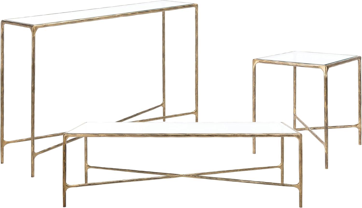 image:imageSAFAVIEH Couture Home Collection Jessa Brass MetalWhite Marble Top Square End Table Fully AssembledBrass
