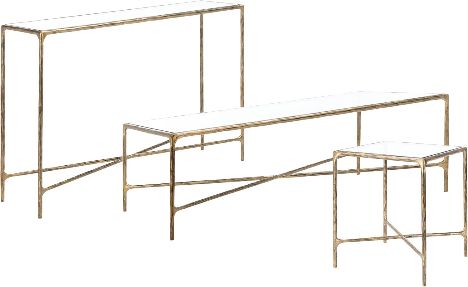 image:imageSAFAVIEH Couture Home Collection Jessa Brass MetalWhite Marble Top Square End Table Fully AssembledBrass