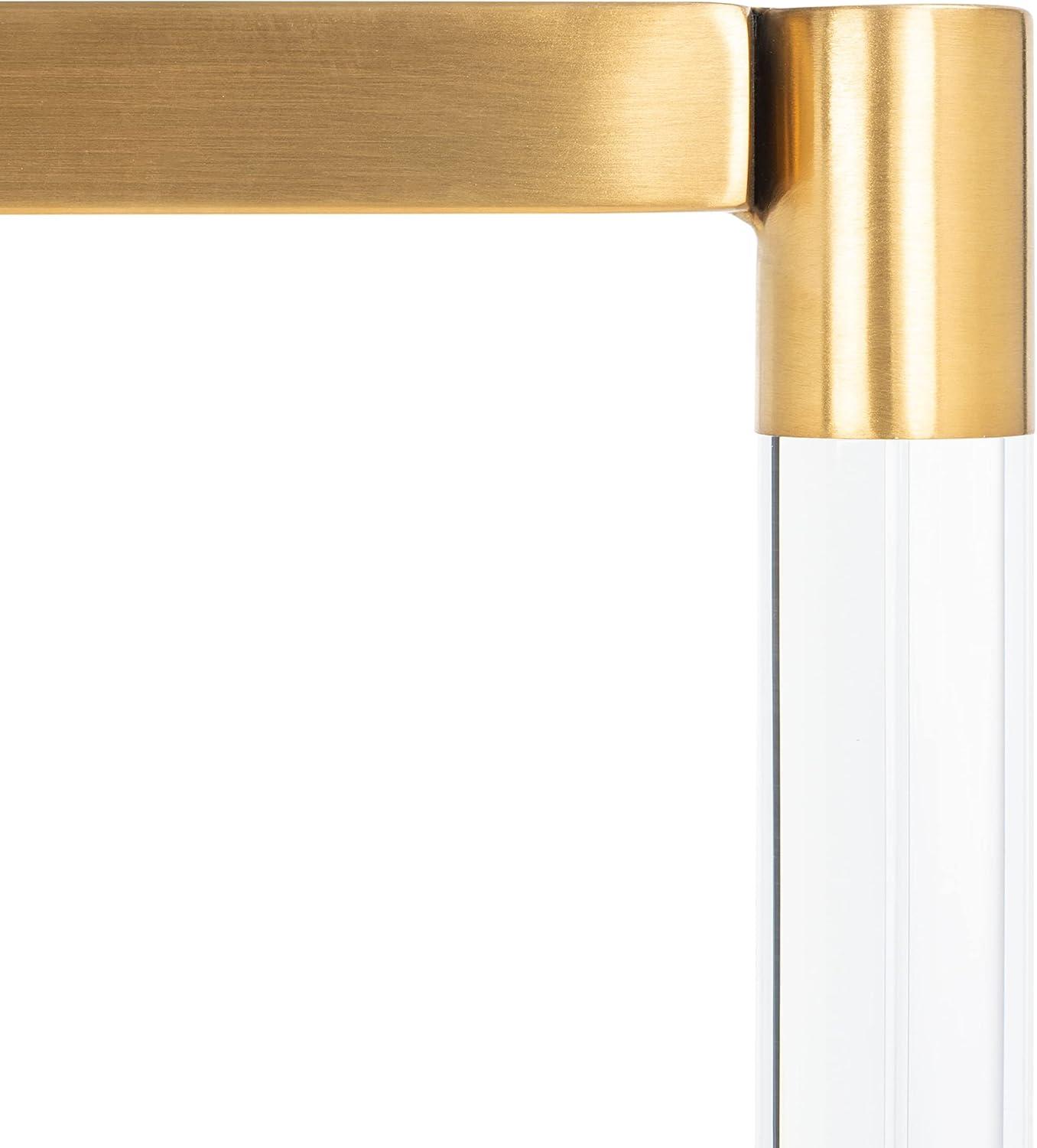 image:imageSAFAVIEH Couture Home Collection Kyla Glam Gold Acrylic Entryway Foyer Living Room Console Table