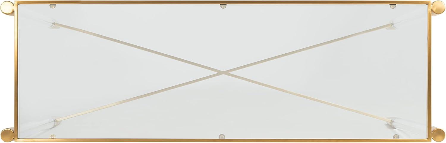 image:imageSAFAVIEH Couture Home Collection Kyla Glam Gold Acrylic Entryway Foyer Living Room Console Table
