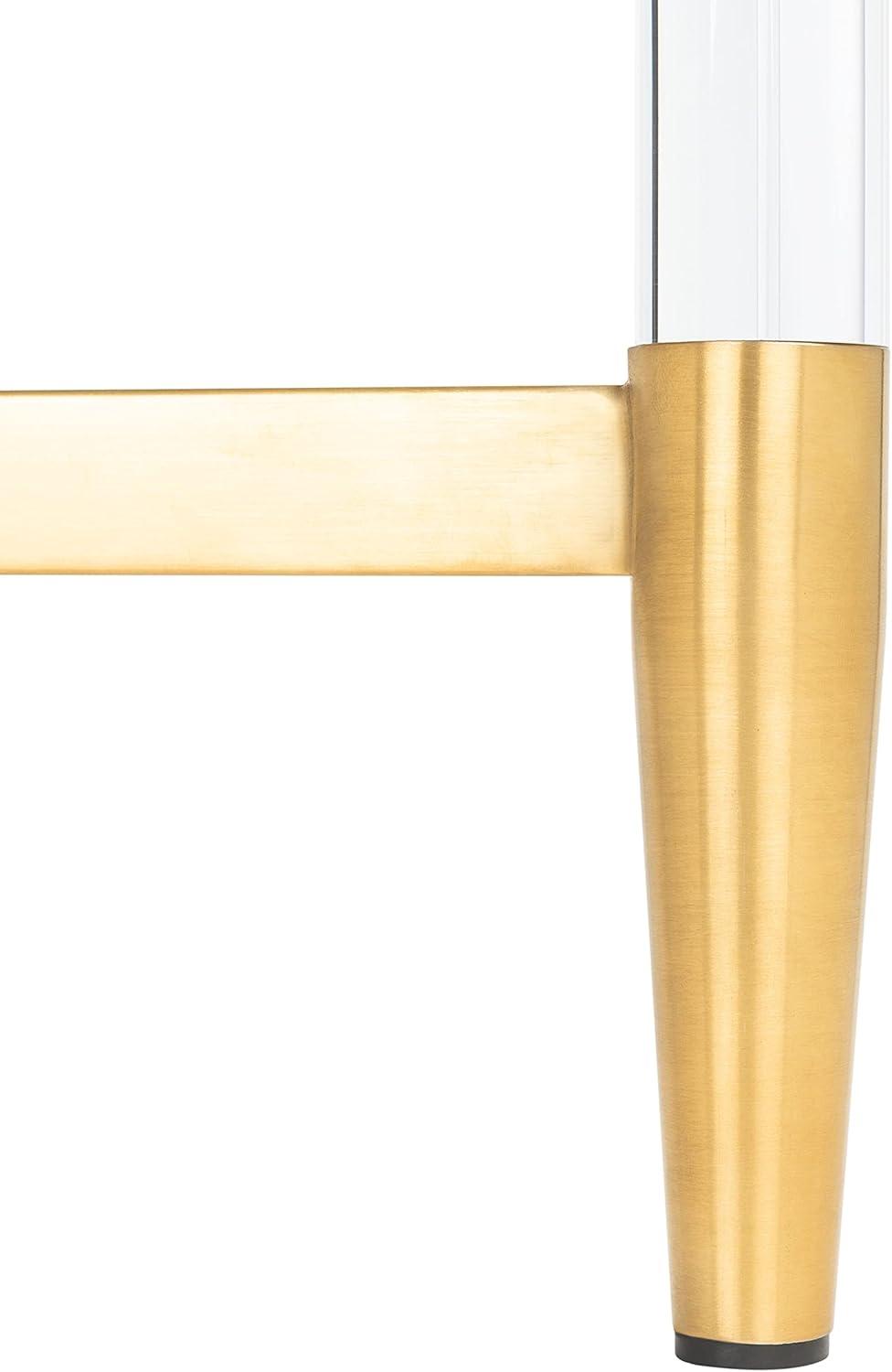 image:imageSAFAVIEH Couture Home Collection Kyla Glam Gold Acrylic Entryway Foyer Living Room Console Table