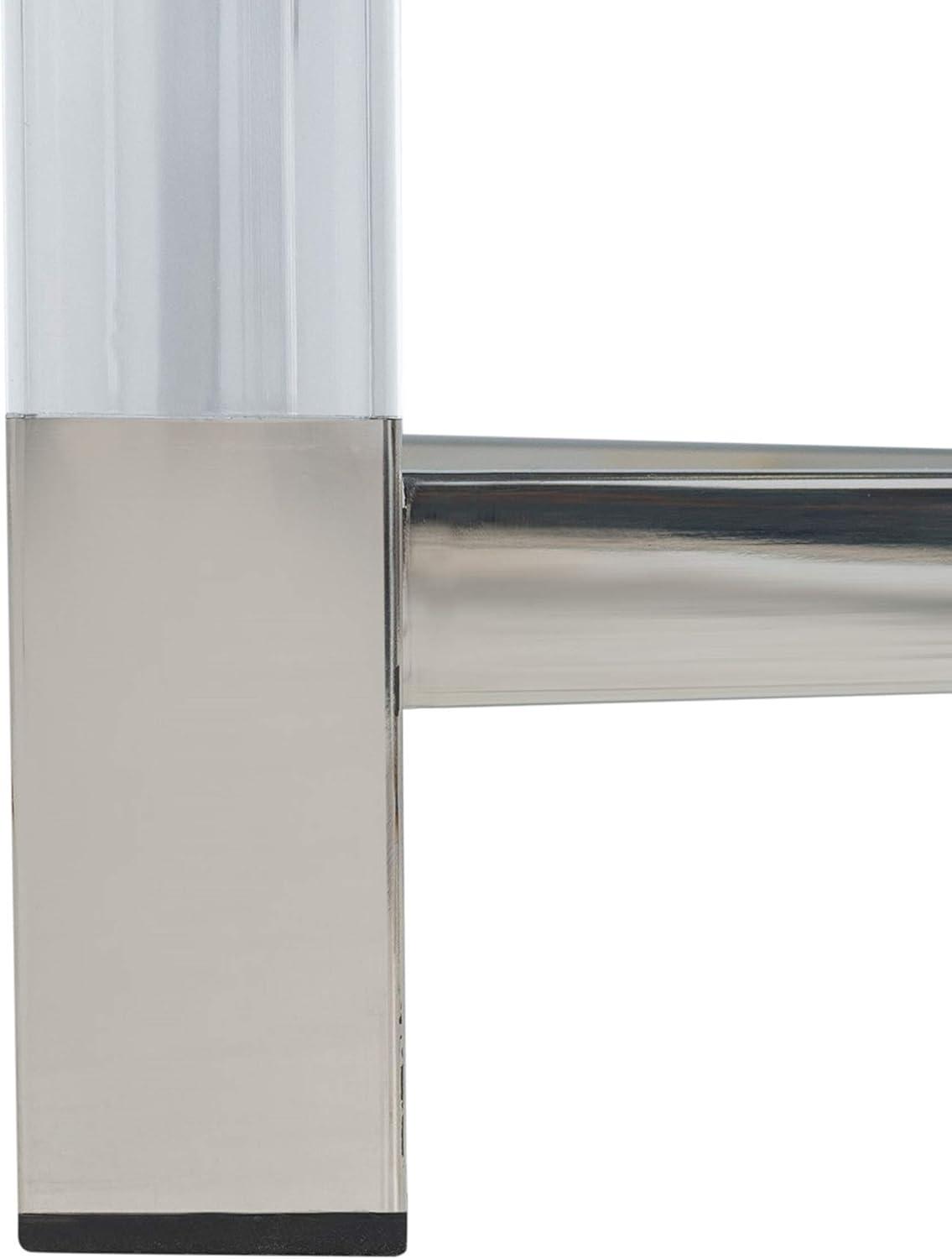 image:imageSAFAVIEH Couture Home Collection Shawna Acrylic Silver Living Room Bedroom Foyer Side End Accent TableSilver