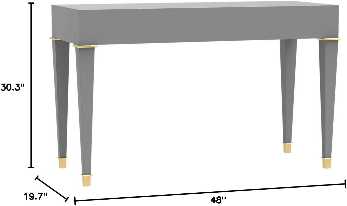image:imageSAFAVIEH Couture Home Jordyn Modern Grey Desk