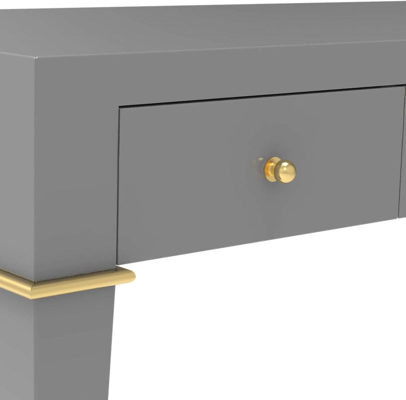 image:imageSAFAVIEH Couture Home Jordyn Modern Grey Desk