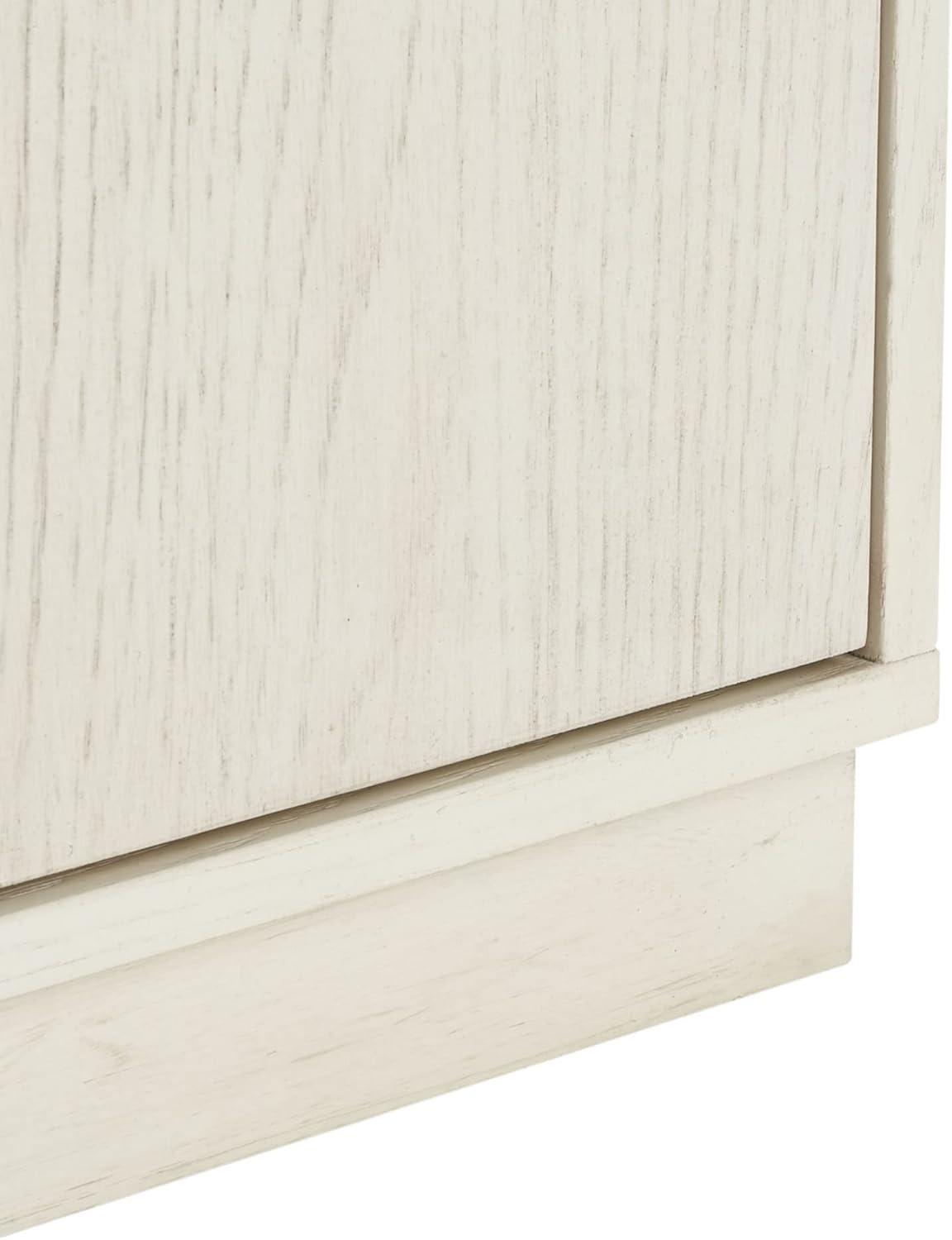 image:imageSAFAVIEH Couture Mallory TV Stand for up to 65 Flatscreen White Wash 4 Doors with Interior Storage Entertainment Media Console Cabinet Fully Assembled SFV2120BWhite Washed