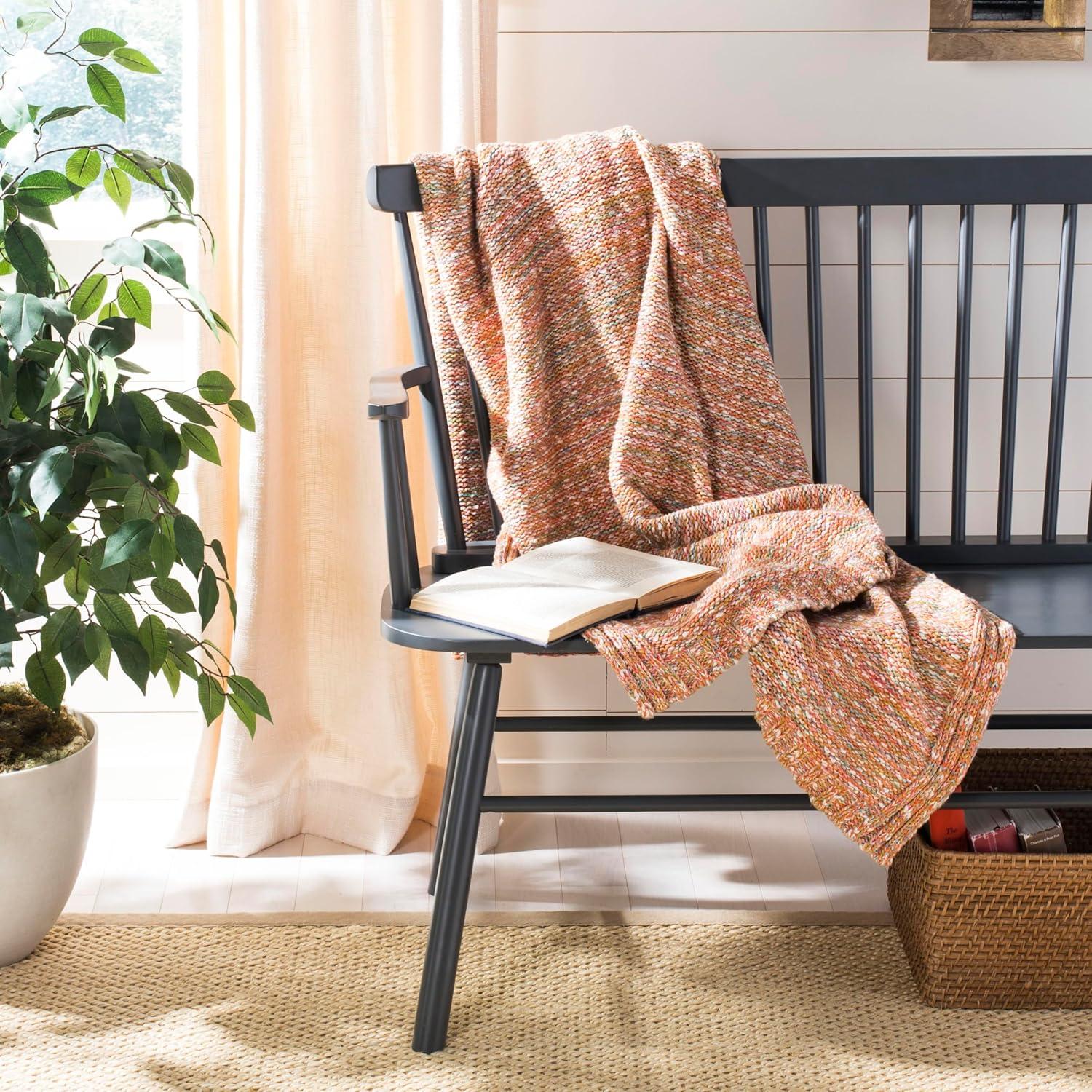 image:imageSAFAVIEH Darling Knit Throw Blanket Multicolored