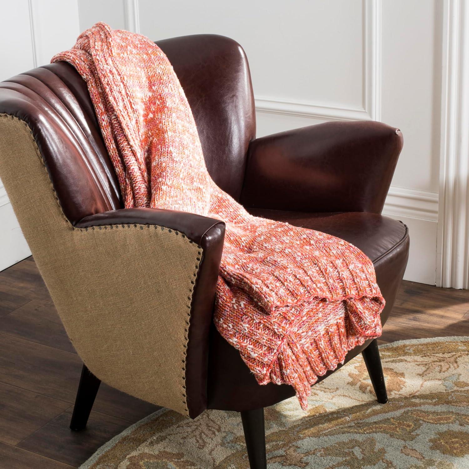 image:imageSAFAVIEH Darling Knit Throw Blanket Multicolored
