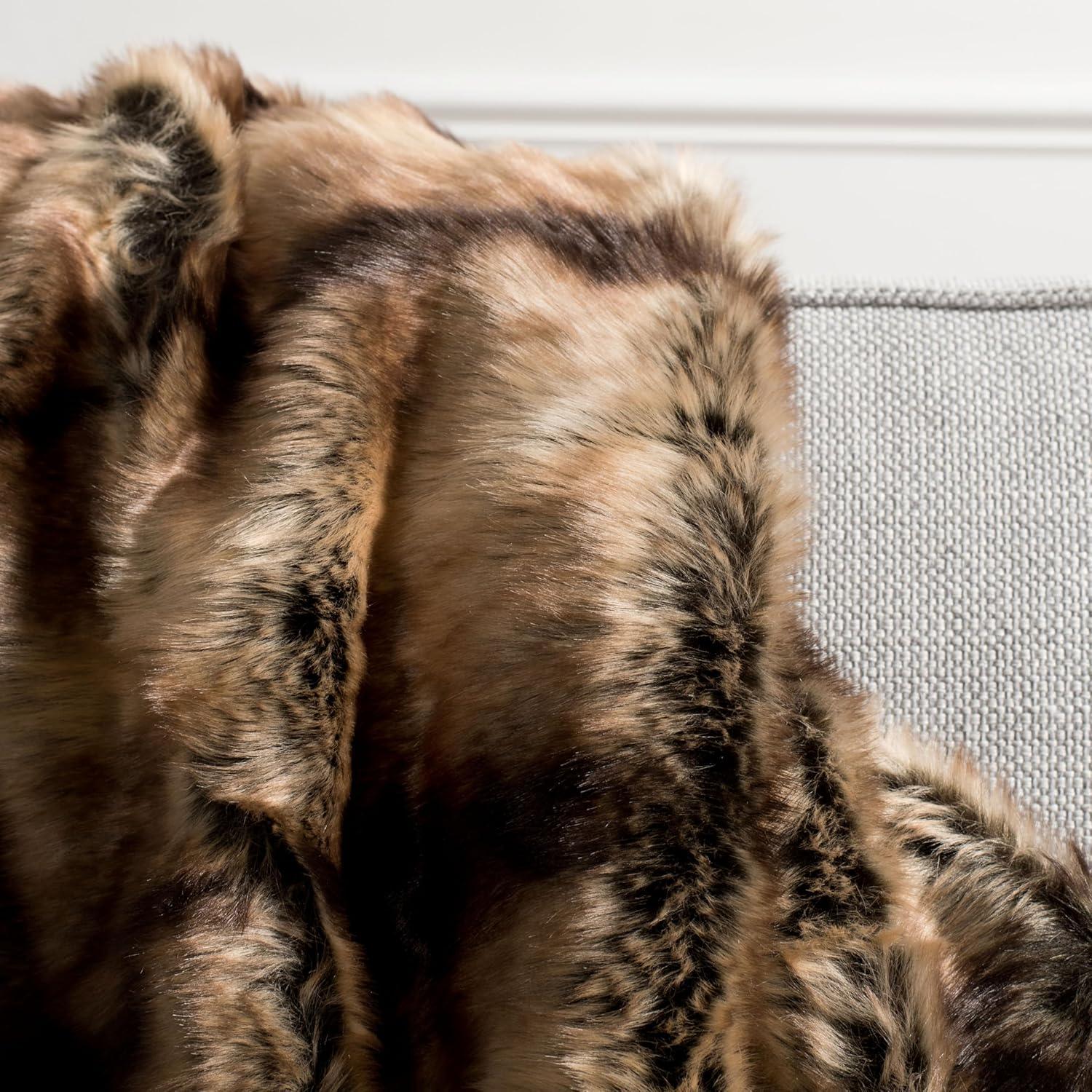 image:imageSAFAVIEH Faux Luxe Brick Throw Blanket 60x72 ChocolateChocolate