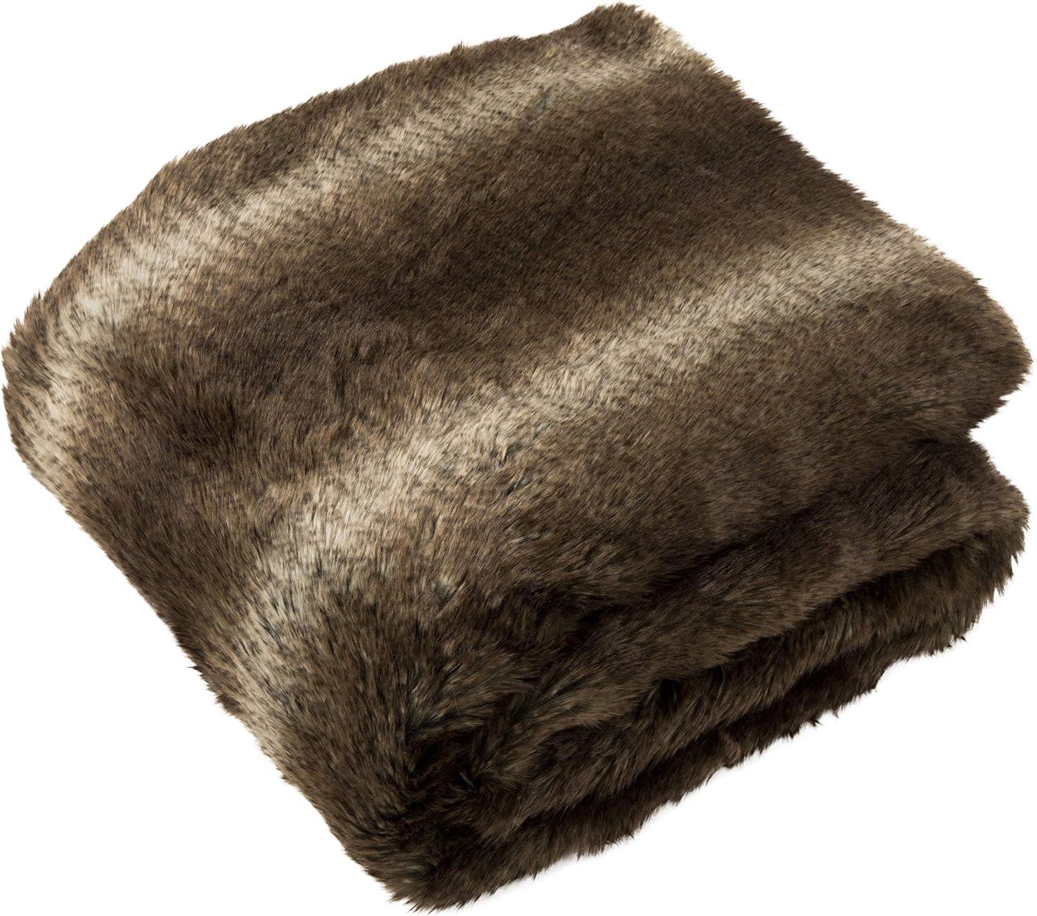 image:imageSAFAVIEH Faux Luxe Brick Throw Blanket 60x72 ChocolateChocolate