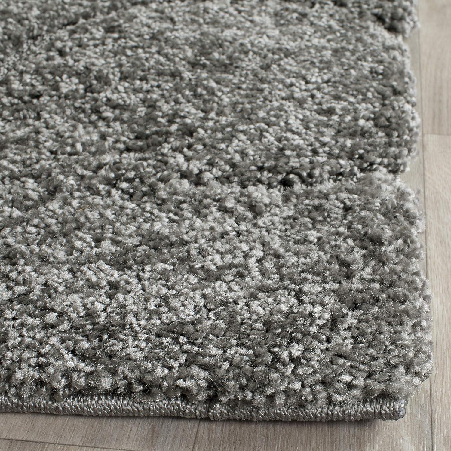 image:imageSAFAVIEH Florida Shag Collection Area Rug 53 x 76 Smoke amp Beige Floral Design NonShedding amp Easy Care 12inch Thick Ideal for High Traffic Areas in Living Room Bedroom SG4647913GreyBeige