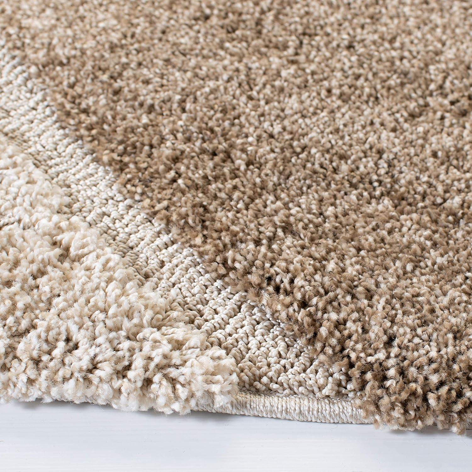 image:imageSAFAVIEH Florida Shag Collection Area Rug 6 x 9 Ivory amp Grey Abstract Design NonShedding amp Easy Care 12inch Thick Ideal for High Traffic Areas in Living Room Bedroom SG4751180IvoryGrey