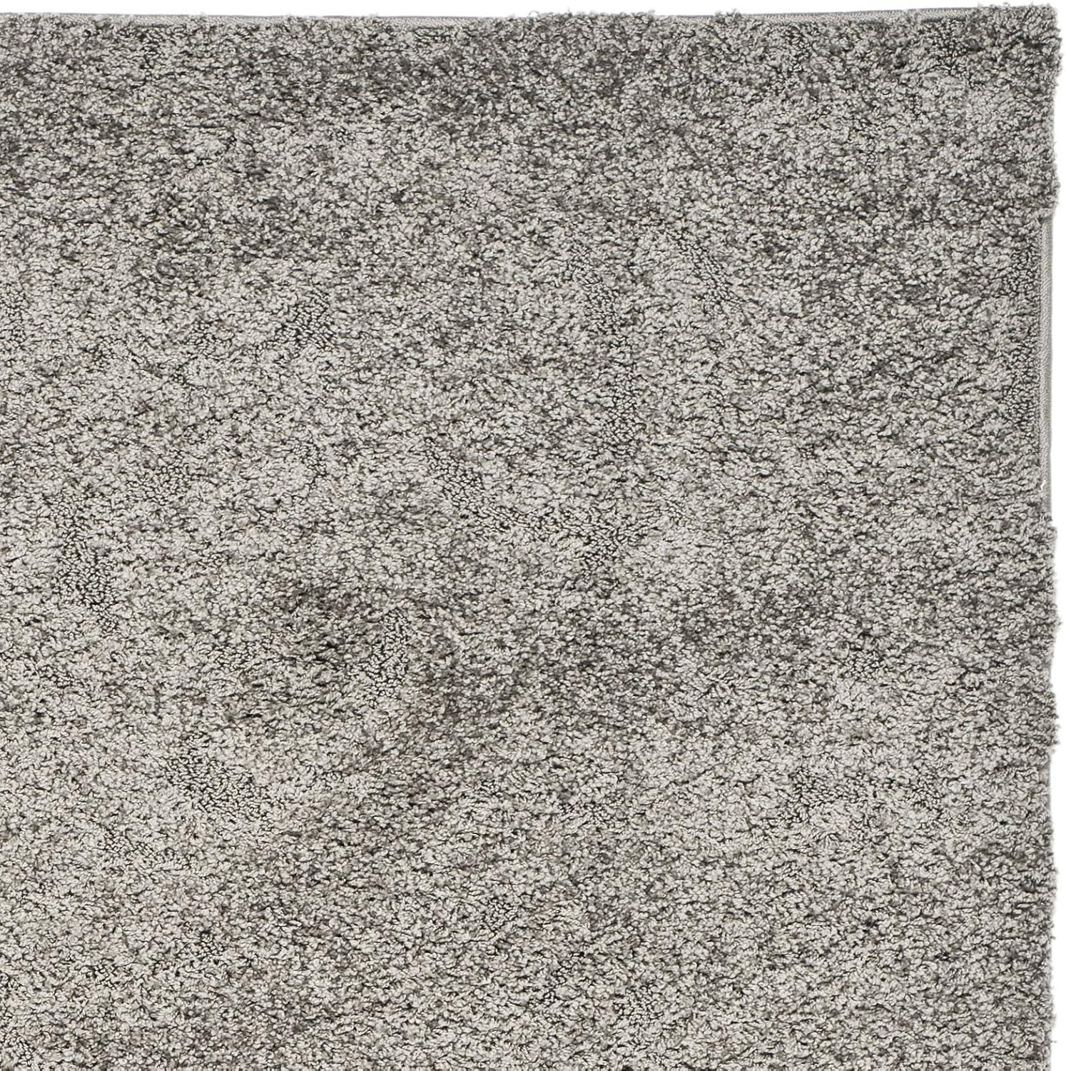 image:imageSAFAVIEH Florida Shag Collection Area Rug 86 x 12 Smoke amp Beige Damask Design NonShedding amp Easy Care 12inch Thick Ideal for High Traffic Areas in Living Room Bedroom SG4607913GreyBeige
