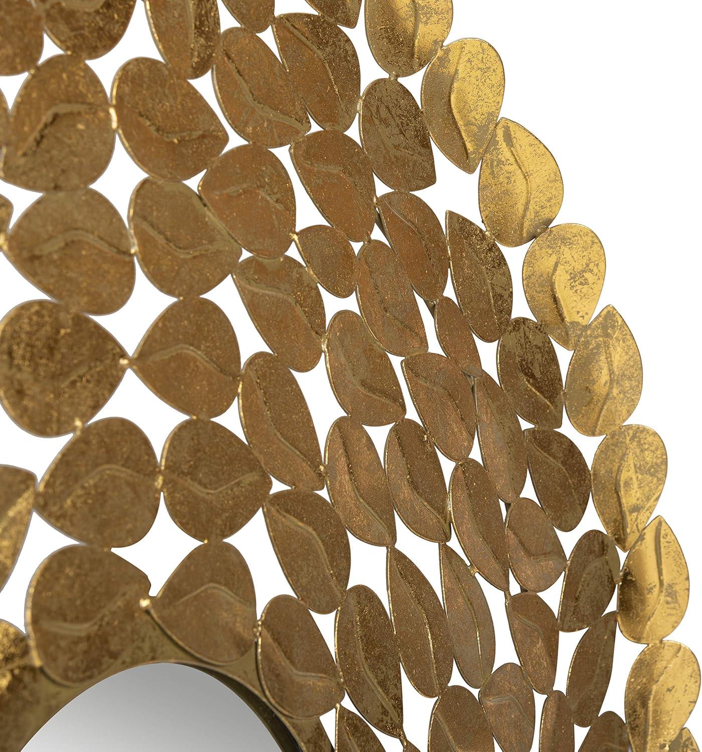 image:imageSAFAVIEH Home Collection Bliss Gold Foil Mirror
