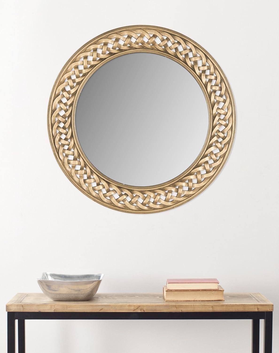 image:imageSAFAVIEH Home Collection Braided Chain Mirror GoldGold