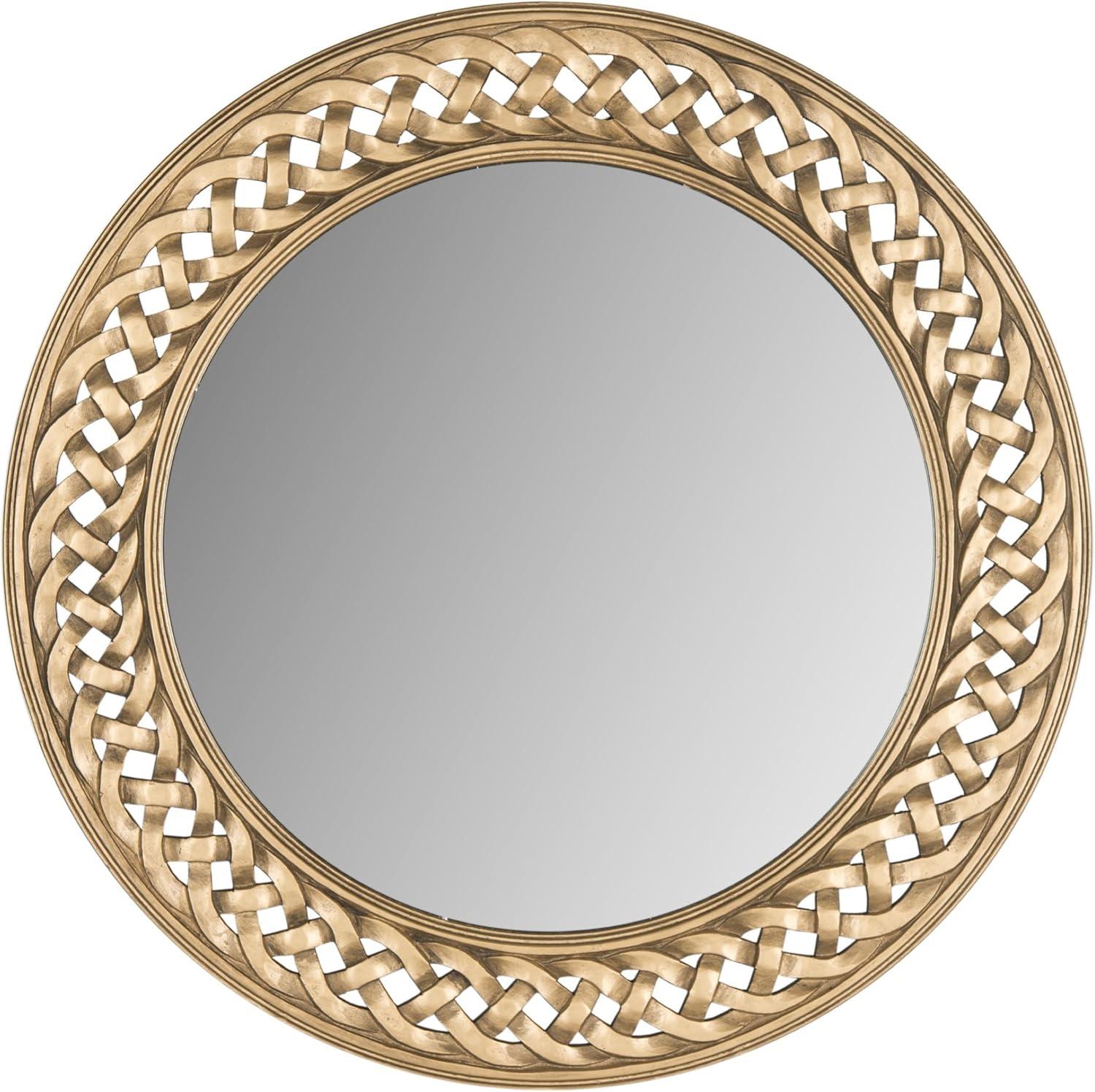 image:imageSAFAVIEH Home Collection Braided Chain Mirror GoldGold