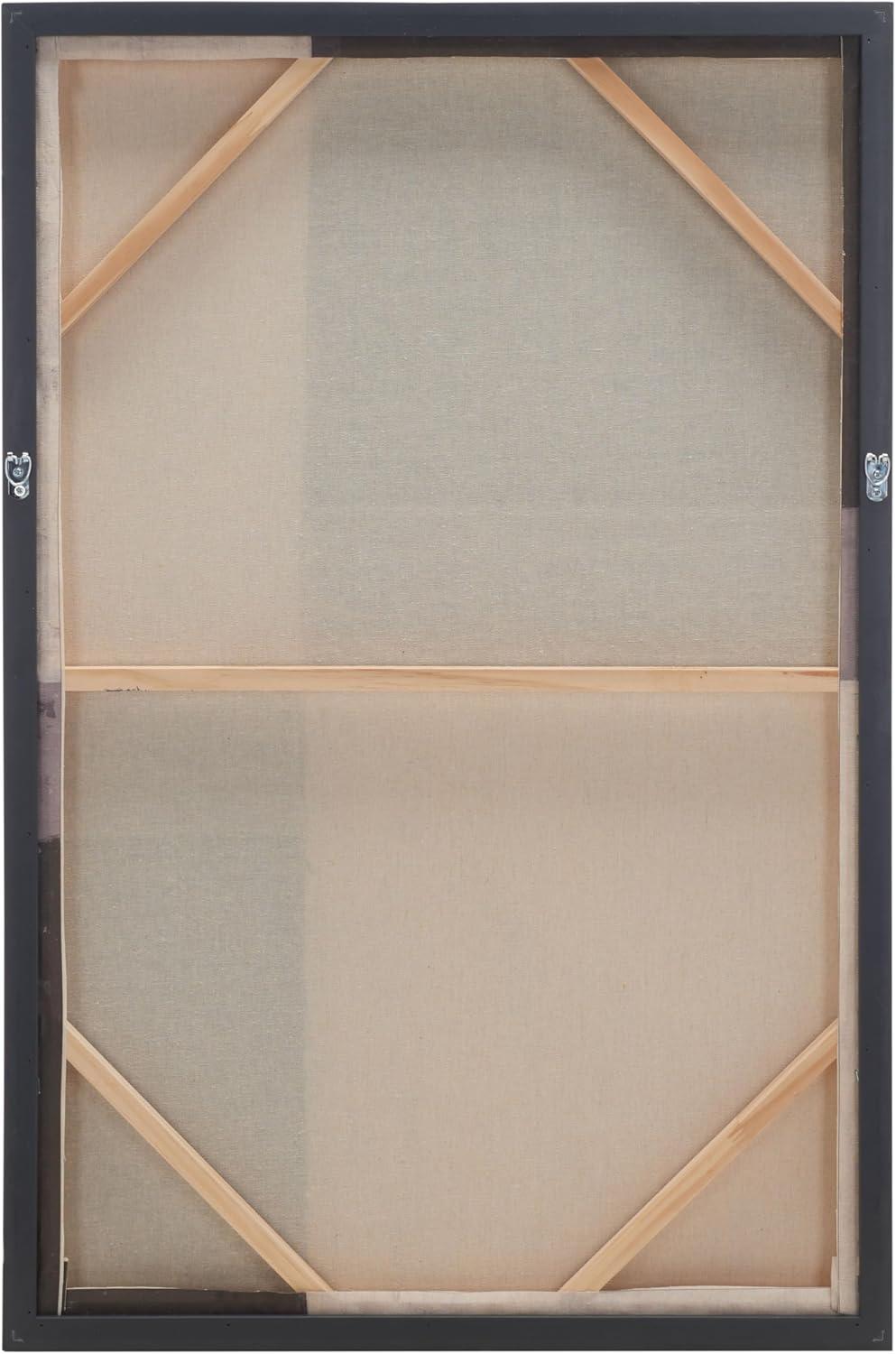 image:imageSAFAVIEH Home Collection Check Mate Modern Contemporary 24 x 36inch Framed Wall Art Decor