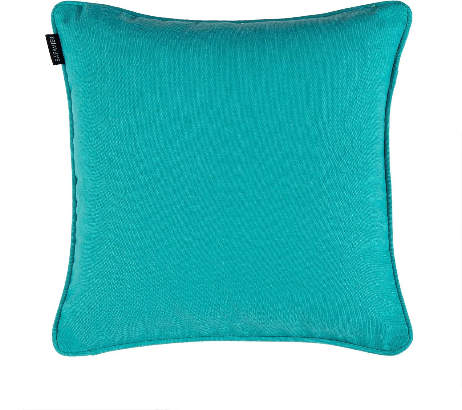 image:imageSAFAVIEH Home Nima Blue and Gold Glam 18inch Decorative Pillow Pillow