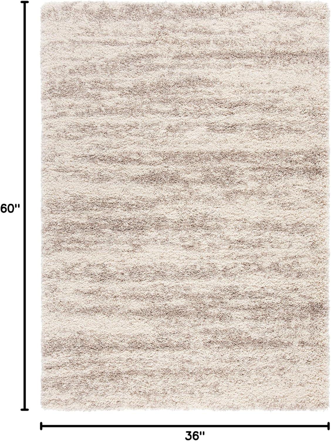 image:imageSAFAVIEH Hudson Shag Collection Area Rug 6 x 9 Ivory amp Beige Modern Design NonShedding amp Easy Care 2inch Thick Ideal for High Traffic Areas in Living Room Bedroom SGH206BIvoryBeige