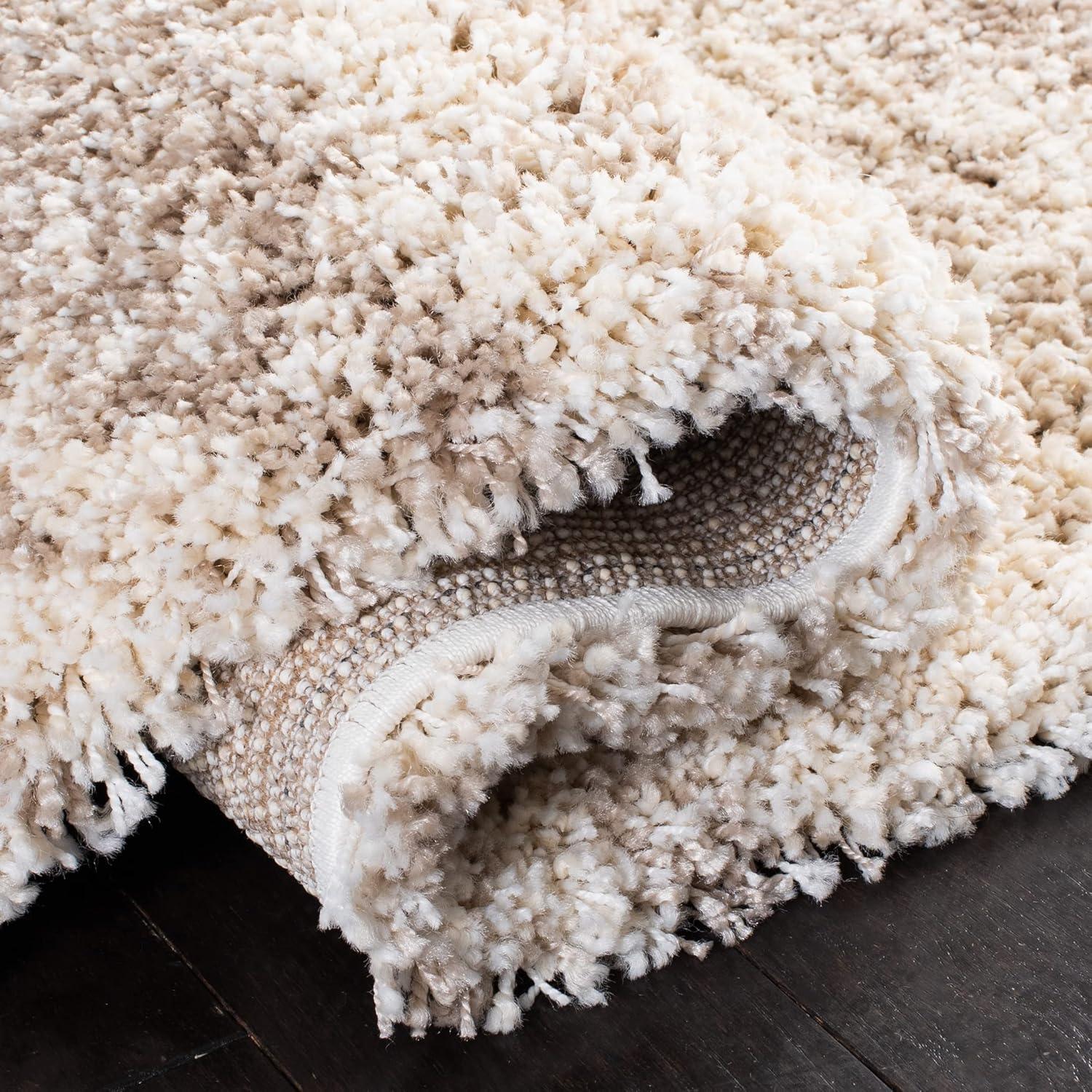 image:imageSAFAVIEH Hudson Shag Collection Area Rug 6 x 9 Ivory amp Beige Modern Design NonShedding amp Easy Care 2inch Thick Ideal for High Traffic Areas in Living Room Bedroom SGH206BIvoryBeige
