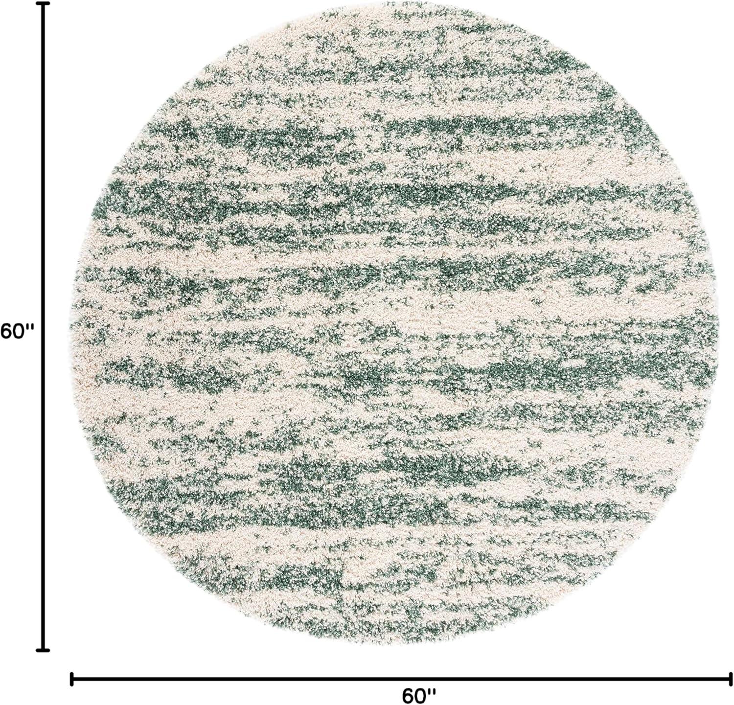 image:imageSAFAVIEH Hudson Shag Collection Area Rug 6 x 9 Ivory amp Beige Modern Design NonShedding amp Easy Care 2inch Thick Ideal for High Traffic Areas in Living Room Bedroom SGH206BIvoryGreen
