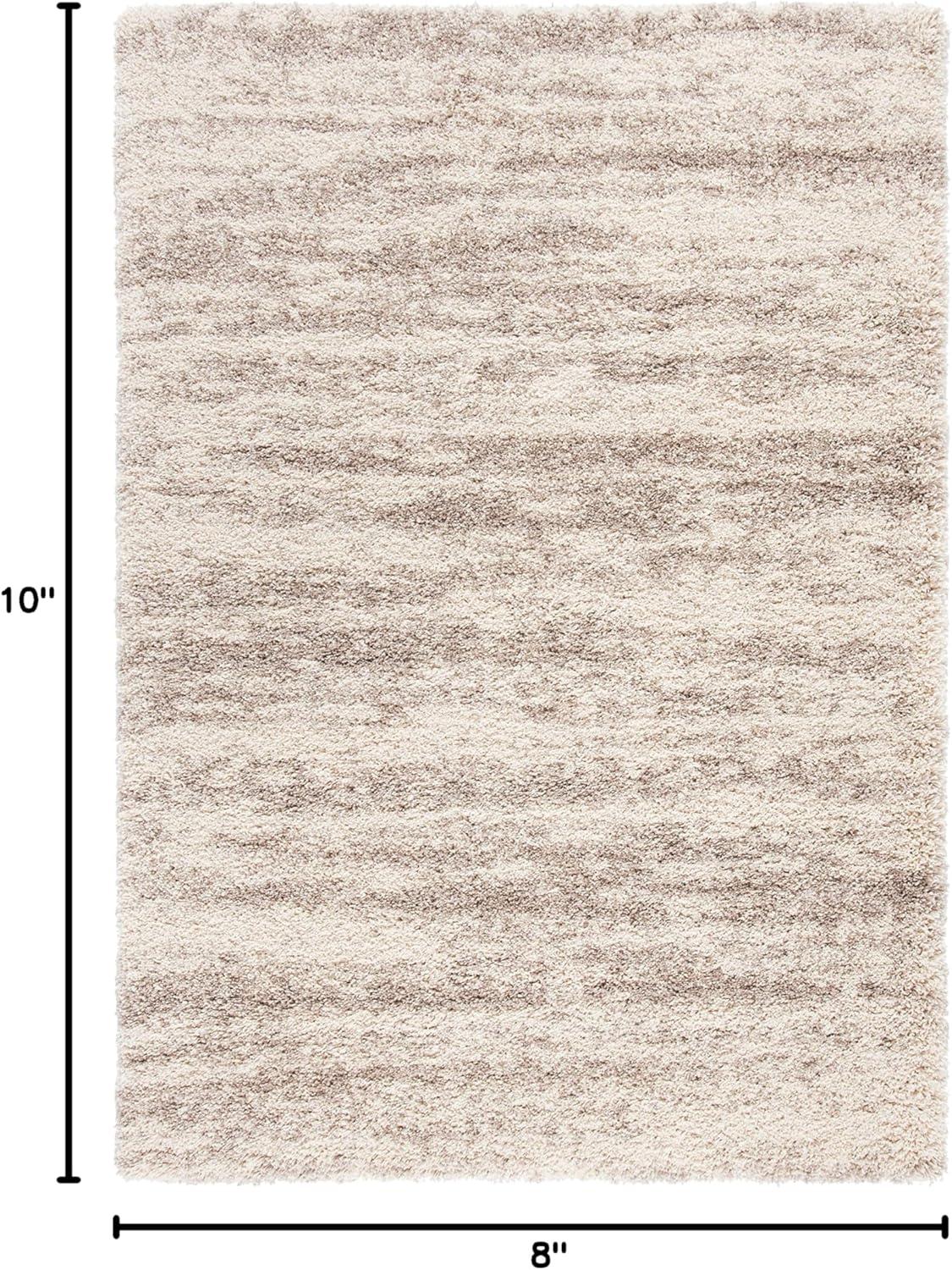 image:imageSAFAVIEH Hudson Shag Collection Area Rug 6 x 9 Ivory amp Beige Modern Design NonShedding amp Easy Care 2inch Thick Ideal for High Traffic Areas in Living Room Bedroom SGH206BIvoryBeige
