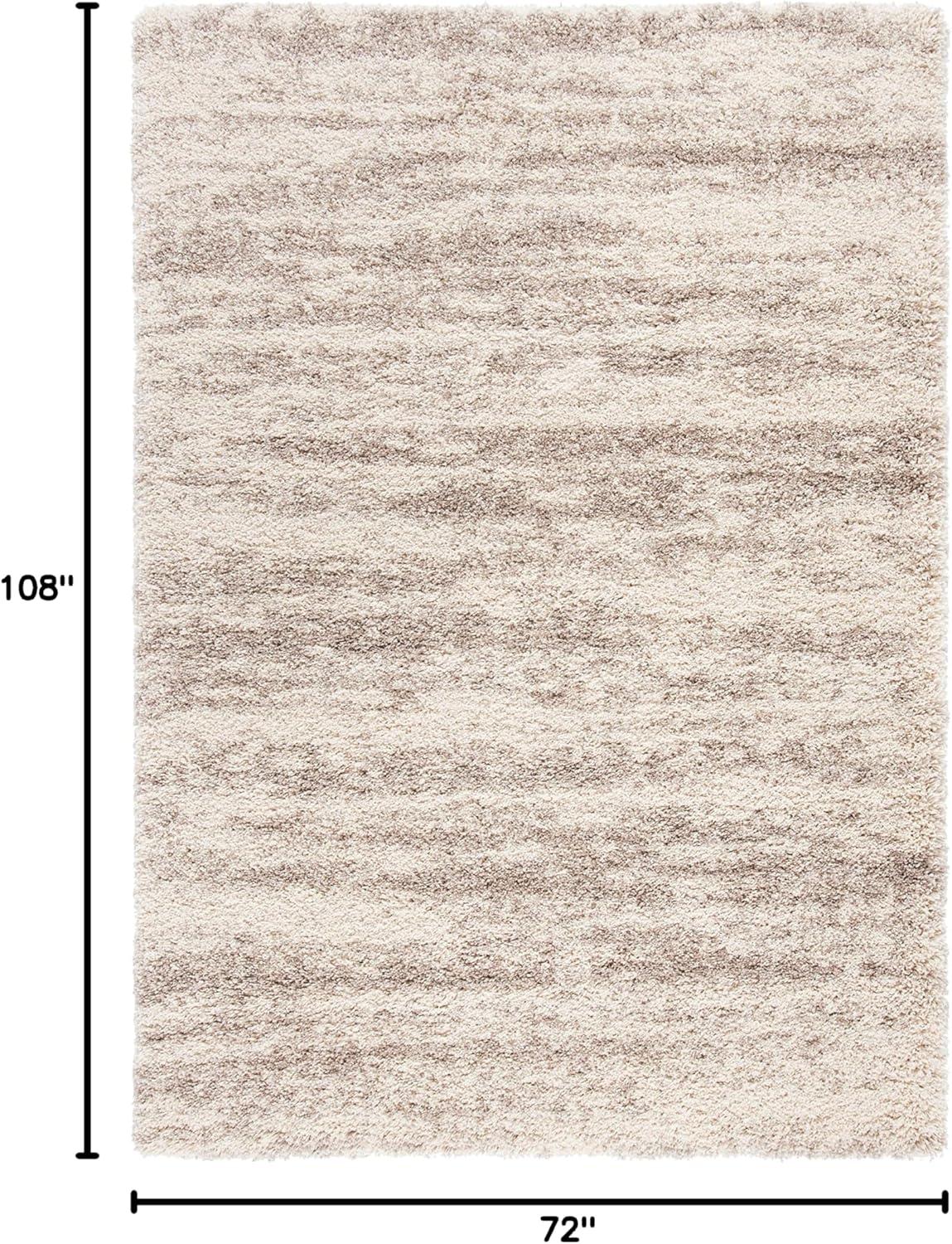 image:imageSAFAVIEH Hudson Shag Collection Area Rug 6 x 9 Ivory amp Beige Modern Design NonShedding amp Easy Care 2inch Thick Ideal for High Traffic Areas in Living Room Bedroom SGH206BIvoryBeige