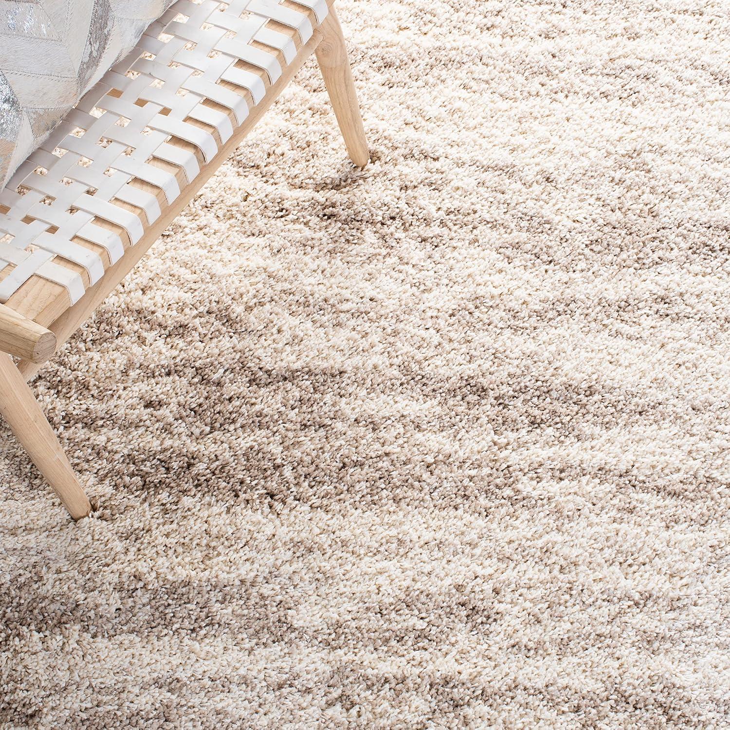 image:imageSAFAVIEH Hudson Shag Collection Area Rug 6 x 9 Ivory amp Beige Modern Design NonShedding amp Easy Care 2inch Thick Ideal for High Traffic Areas in Living Room Bedroom SGH206BIvoryBeige