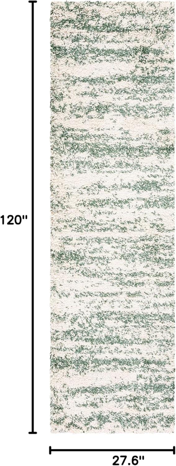 image:imageSAFAVIEH Hudson Shag Collection Area Rug 6 x 9 Ivory amp Beige Modern Design NonShedding amp Easy Care 2inch Thick Ideal for High Traffic Areas in Living Room Bedroom SGH206BIvoryGreen