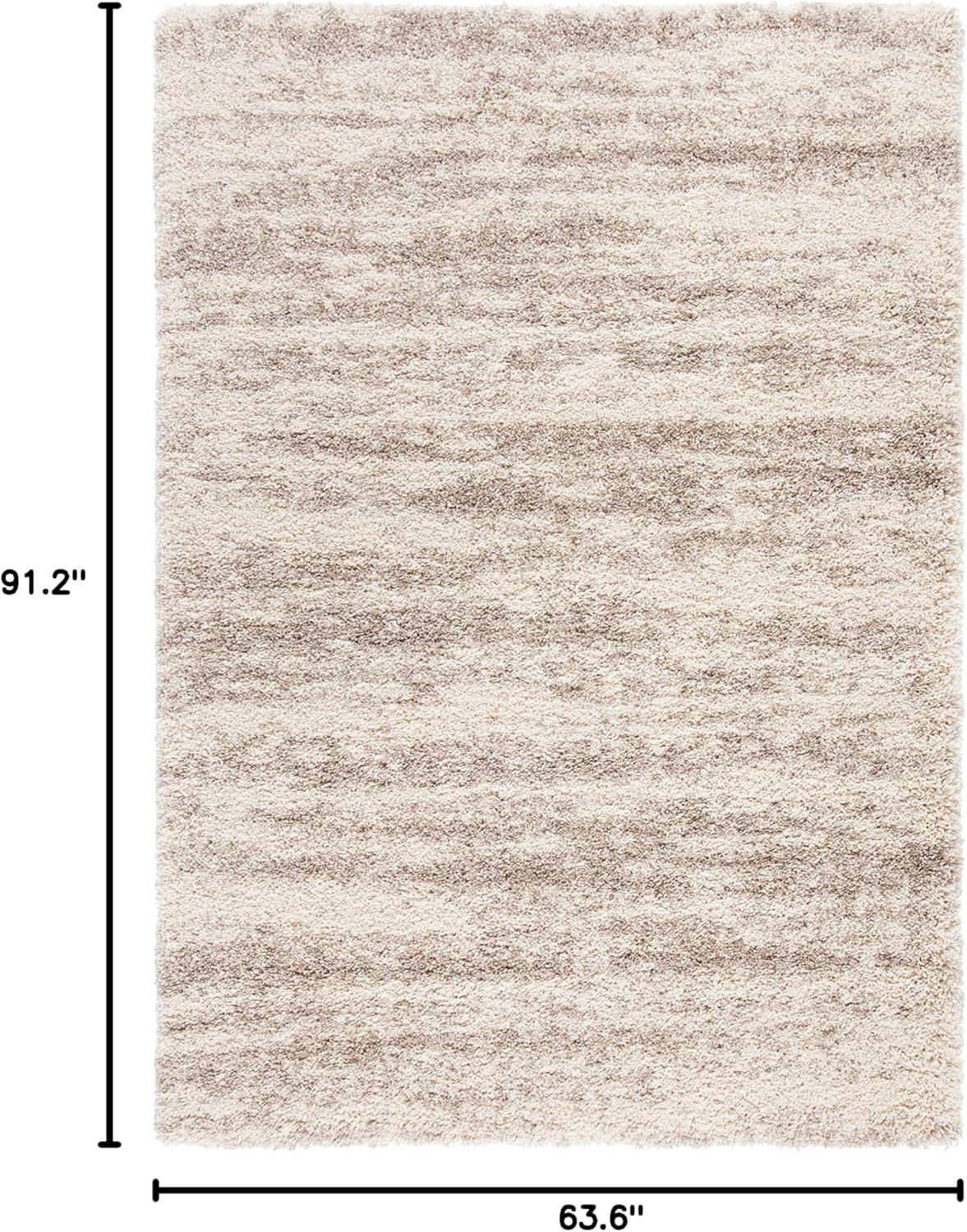 image:imageSAFAVIEH Hudson Shag Collection Area Rug 6 x 9 Ivory amp Beige Modern Design NonShedding amp Easy Care 2inch Thick Ideal for High Traffic Areas in Living Room Bedroom SGH206BIvoryBeige