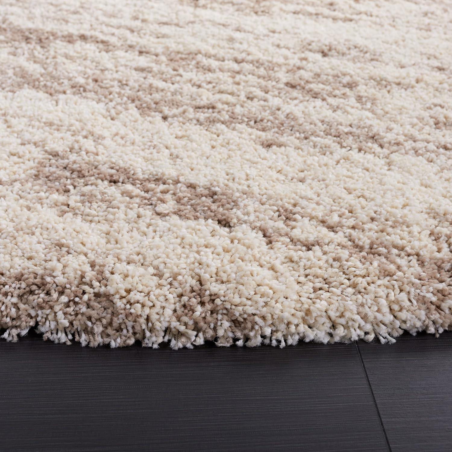 image:imageSAFAVIEH Hudson Shag Collection Area Rug 6 x 9 Ivory amp Beige Modern Design NonShedding amp Easy Care 2inch Thick Ideal for High Traffic Areas in Living Room Bedroom SGH206BIvoryBeige