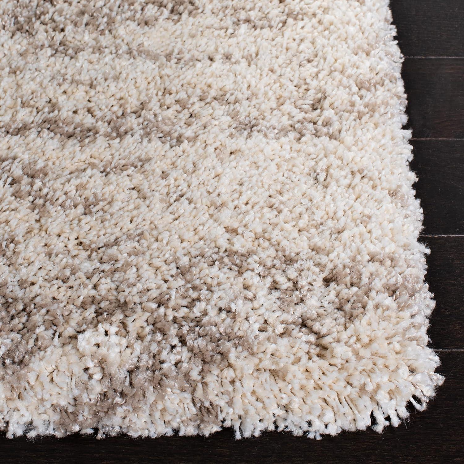 image:imageSAFAVIEH Hudson Shag Collection Area Rug 6 x 9 Ivory amp Beige Modern Design NonShedding amp Easy Care 2inch Thick Ideal for High Traffic Areas in Living Room Bedroom SGH206BIvoryBeige
