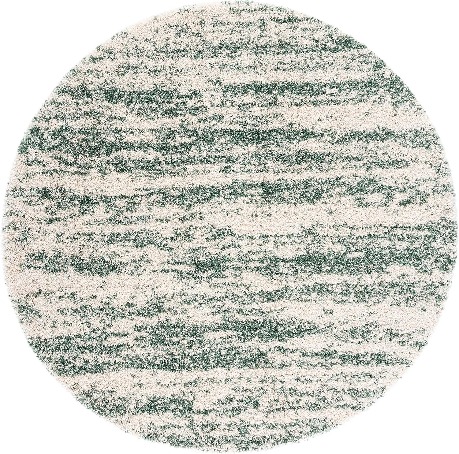 image:imageSAFAVIEH Hudson Shag Collection Area Rug 6 x 9 Ivory amp Beige Modern Design NonShedding amp Easy Care 2inch Thick Ideal for High Traffic Areas in Living Room Bedroom SGH206BIvoryGreen